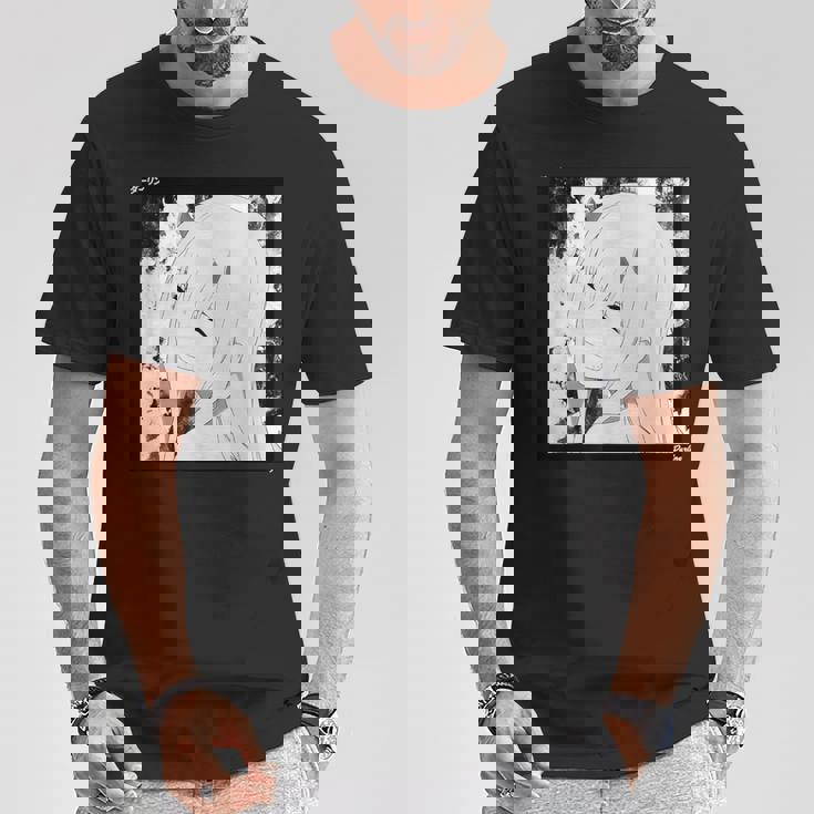 ダーリン日本アニメ ゼロツーノベルティ Tシャツ 面白い贈り物