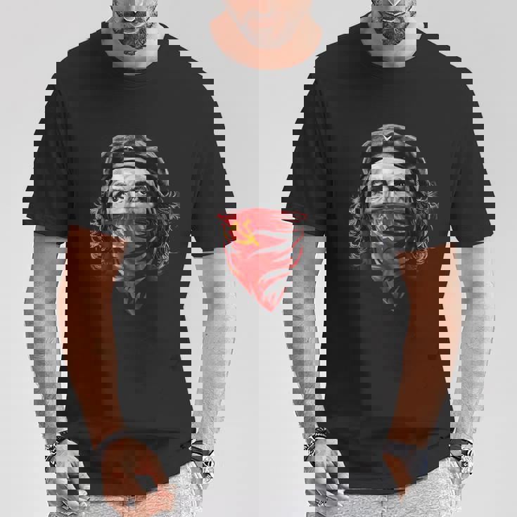 チェゲバラソビエトハンマーと鎌 レッドバンダナ Tシャツ 面白い贈り物
