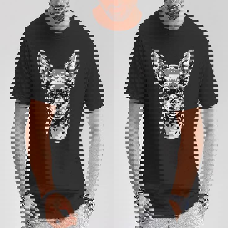 チワワ アート デザイン 犬 モチーフ かわいい チワワ 大好き Tシャツ 面白い贈り物