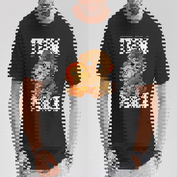 チームパンチ 放棄された猿 パンチくん ベイビーマカク Tシャツ 面白い贈り物