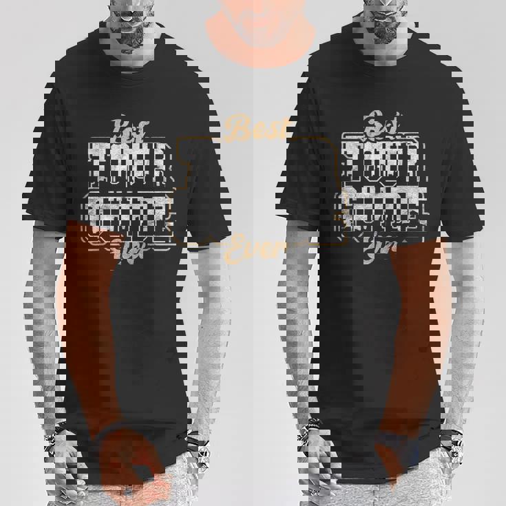 ツアーガイド ツアーコンダクター Best Tour Guide Ever Tシャツ 面白い贈り物