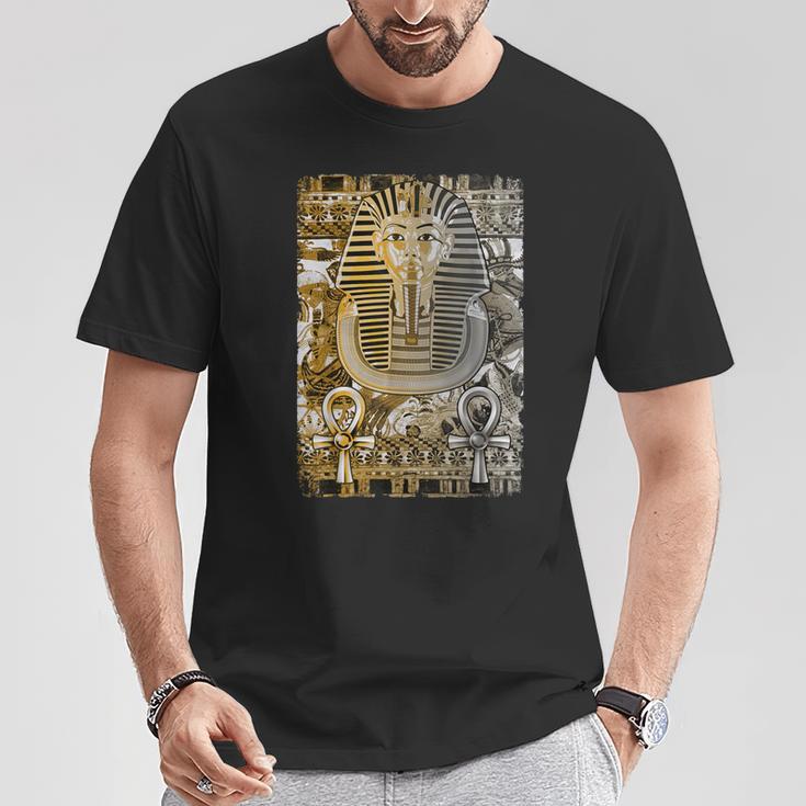 ツタンカーメン 古代エジプト ファラオ ツタンカーメン王 アンク Tシャツ 面白い贈り物