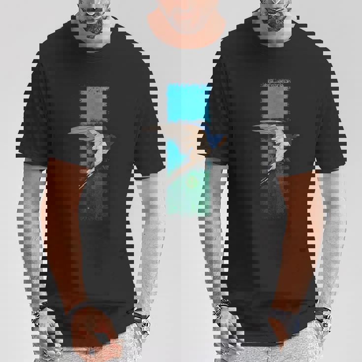 ツバメ鳥のグラフィック Tシャツ 面白い贈り物