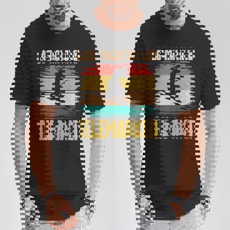 テレマーク Lass Mich Ich Geh Telemarken スキー Tシャツ 面白い贈り物