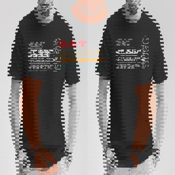 テレマーク ノルウェー スキーヤー スキー バックカントリー スキー テレマーク Tシャツ 面白い贈り物