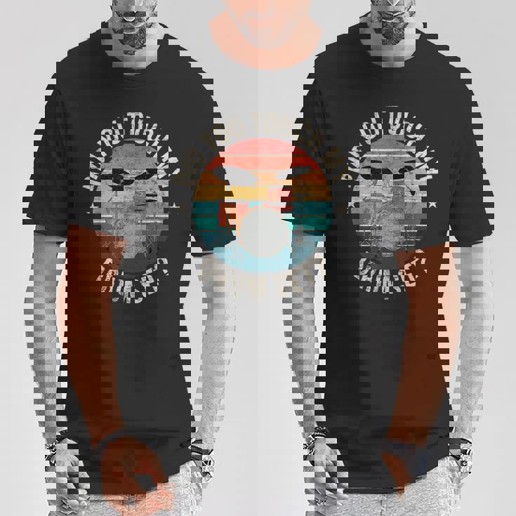 ディッド・ユー・タッチ・マイ・ドラム・セット・ファニー・ドラマー・パーカッション・ドラム Tシャツ 面白い贈り物