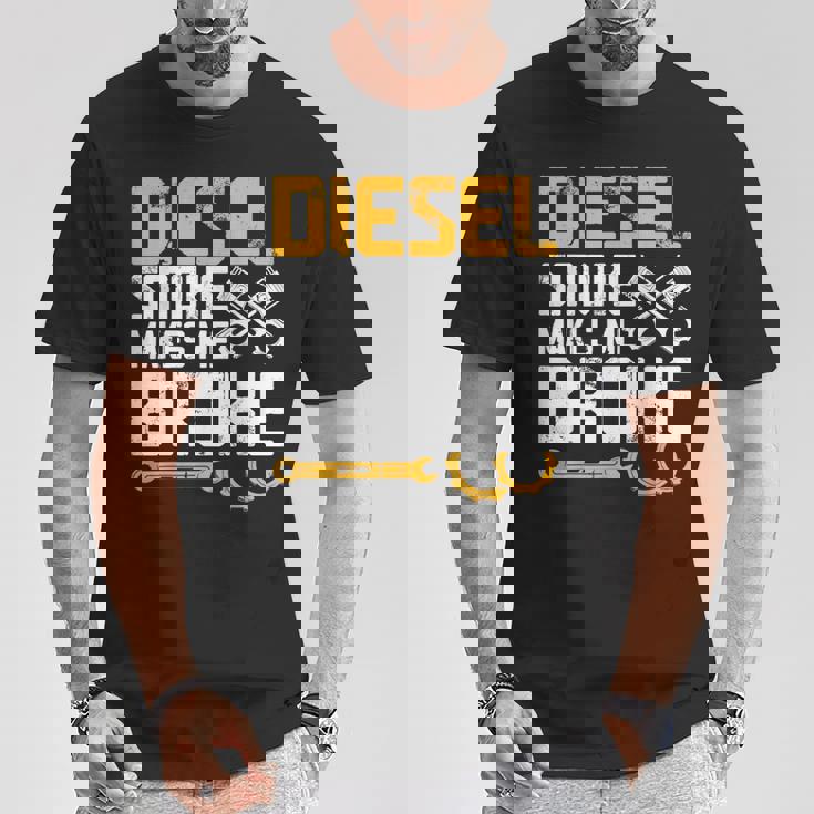 ディーゼルの煙で骨が折れる Tシャツ 面白い贈り物