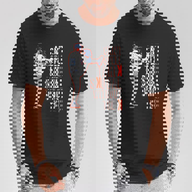 デトロイト・タリック・スクーバル-Kなしではスクーバルは綴れない Tシャツ 面白い贈り物