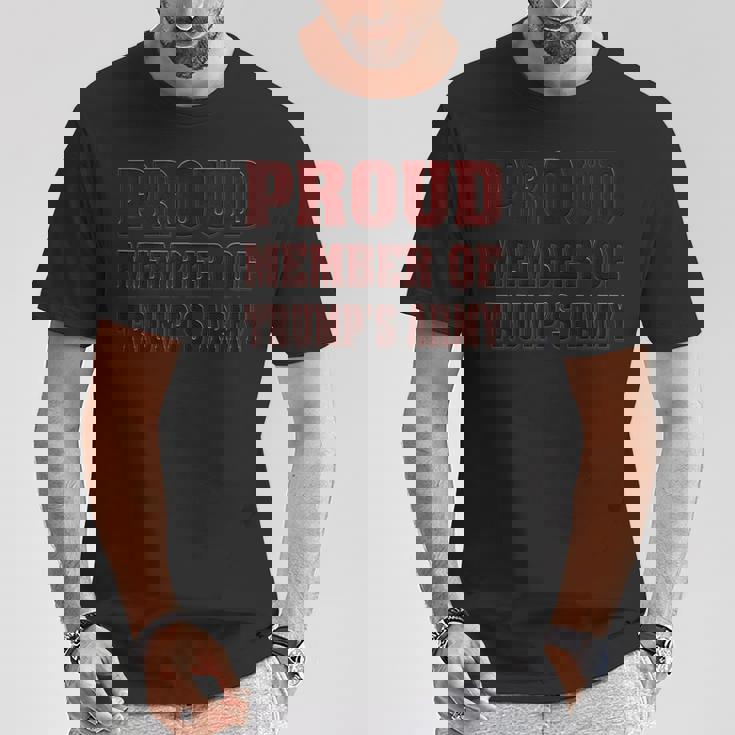 トランプの誇り高きメンバー陸軍シャツ投票トランプ大統領 Tシャツ 面白い贈り物