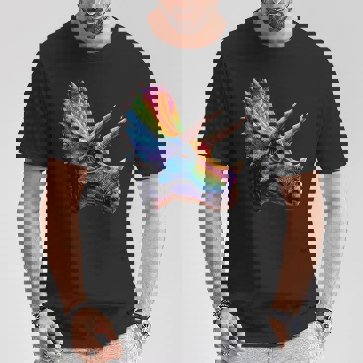 トリケラトプス 恐竜大好き かわいいトリケラトプス Tシャツ 面白い贈り物