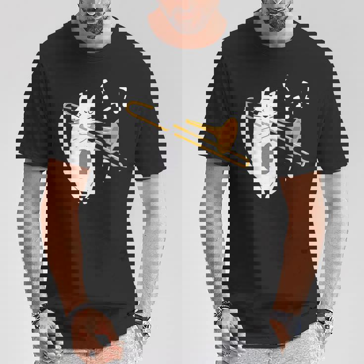 トロンボーン奏者 猫 トロンボーン奏者 音楽好き Tシャツ 面白い贈り物