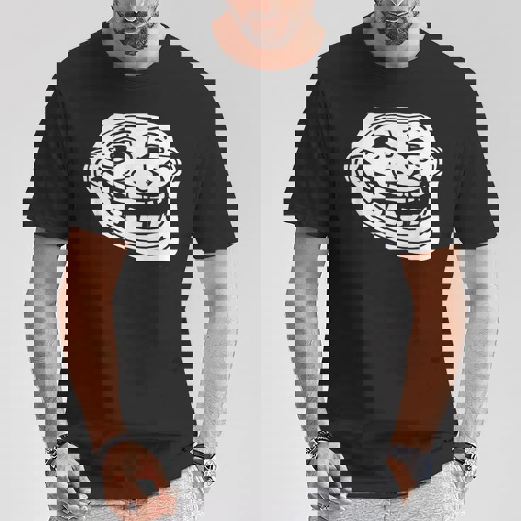 トロール フェイス ミーム ファニー ダンク ミーム トロールフェイス Tシャツ 面白い贈り物
