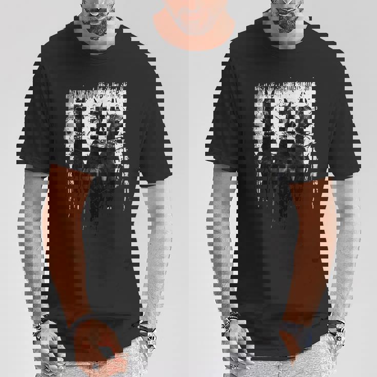 ドーベルマン・ピンシャー 黒と白の犬の恋人 Tシャツ 面白い贈り物