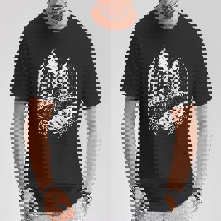 ナンガ パルバット トレイル マウンテンバイク ネイチャー ハイキング ネパール ツーリスト Tシャツ 面白い贈り物