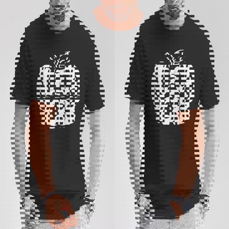 ニューヨーク Nyc ザ・ビッグ・ダイバーシブ・アップル・ラ・グラン・マンザナ Tシャツ 面白い贈り物