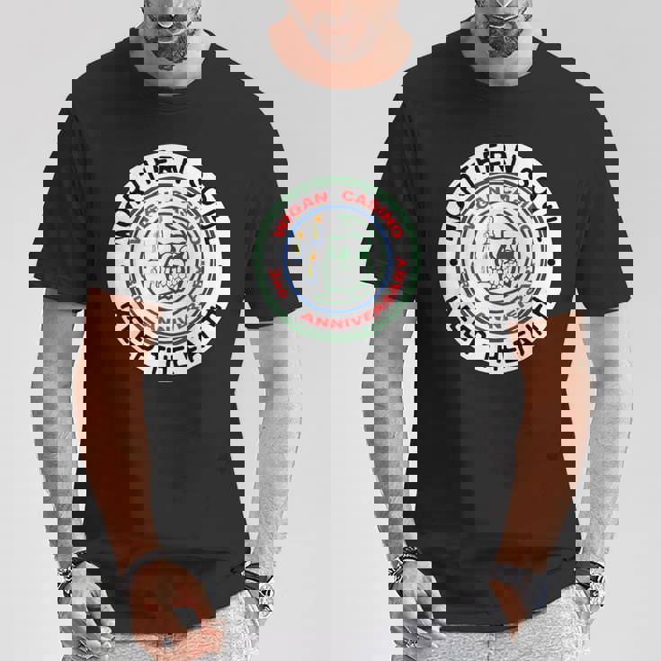 ノーザンソウルバッジ ウィガン Keep The Faith Tシャツ 面白い贈り物