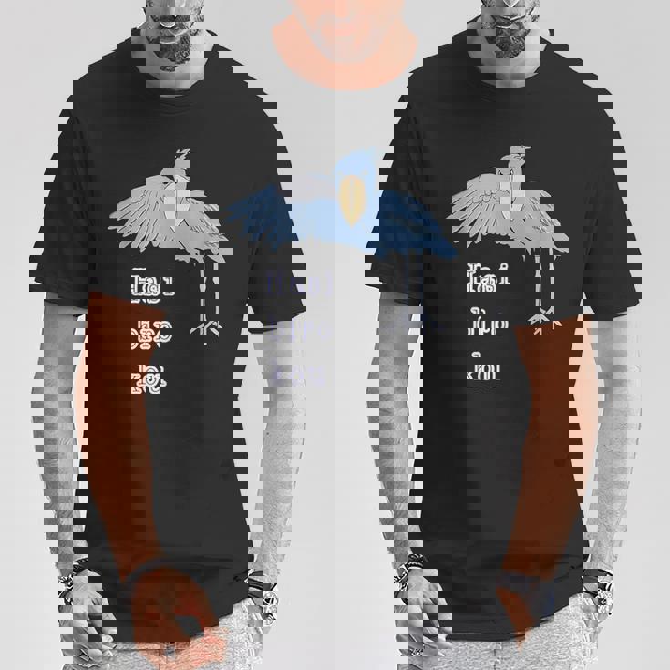 ハシビロコウさん 『ウェルカム』どうぶつフレンズ 動物園の生き物 大きな鳥 Tシャツ 面白い贈り物