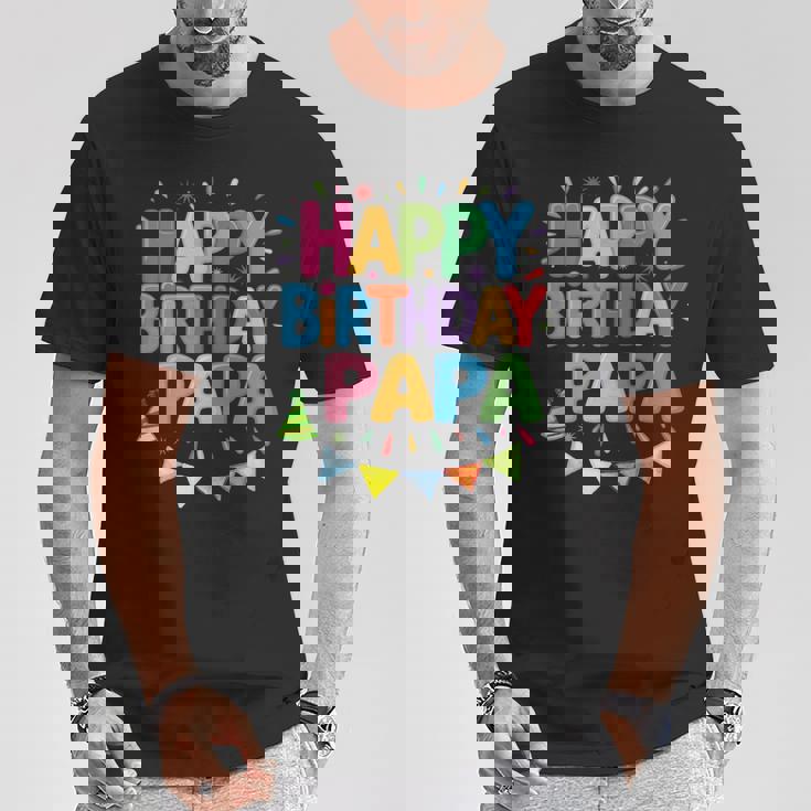 ハッピーバースデーパパはパパの誕生日 長袖tシャツ Tシャツ 面白い贈り物