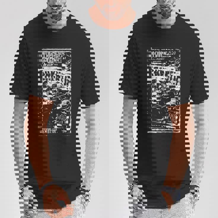 ハロウィンホラーナイト フランケンシュタイン&フランケンシュタインの花嫁 Tシャツ 面白い贈り物