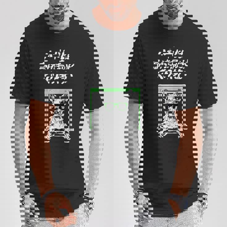 ハードルは高いほどくぐりやすい チワワ グッズ 犬 おもしろ 面白い ネタ 笑える Tシャツ 面白い贈り物