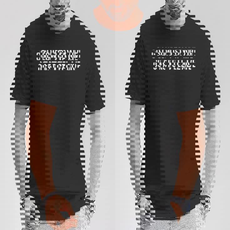 バイカーやスピードファンのための「Golow Go Fast」 Tシャツ 面白い贈り物