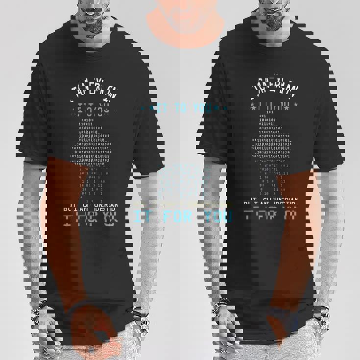 バイナリコーディング I Can Explain It コンピューターコーディングプログラマー Tシャツ 面白い贈り物