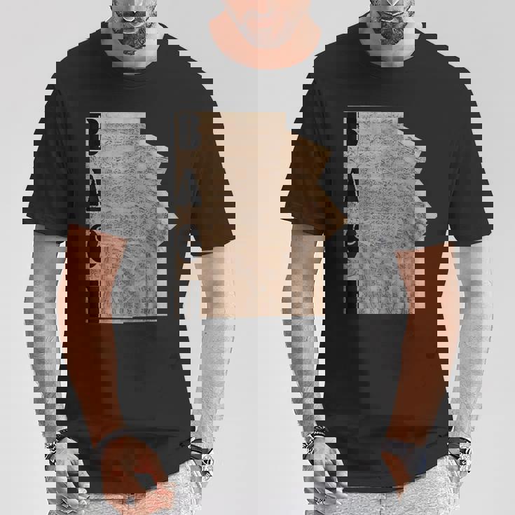 バッハ ピアノ楽譜 前奏曲とフーガ 原稿 Tシャツ 面白い贈り物