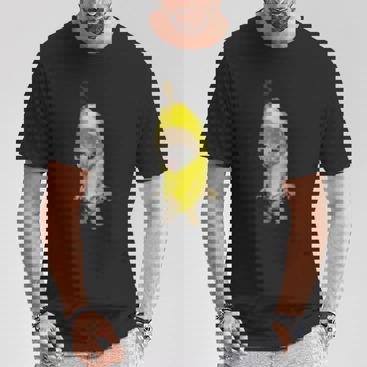 バナナキャット ファニーミーム Tシャツ 面白い贈り物