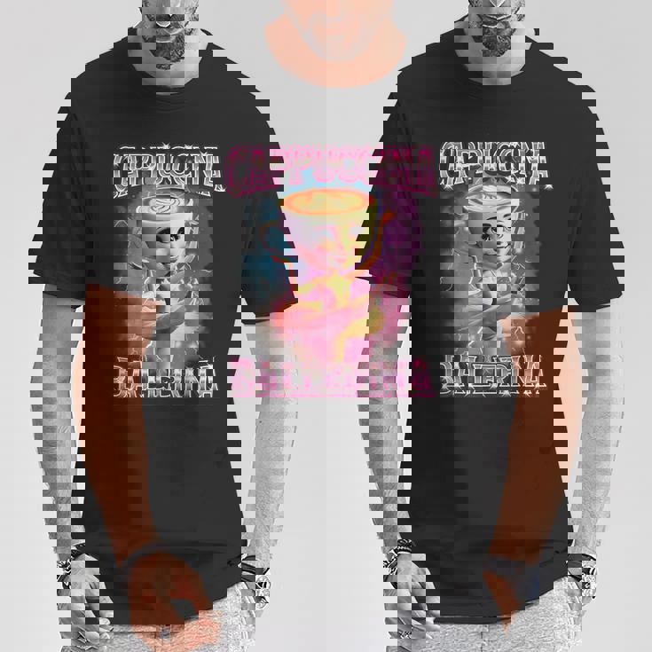 バレリーナ カプチーナ Ai ジェネラーレ カラッテレ イタリアーノ ブレイン ロート Tシャツ 面白い贈り物