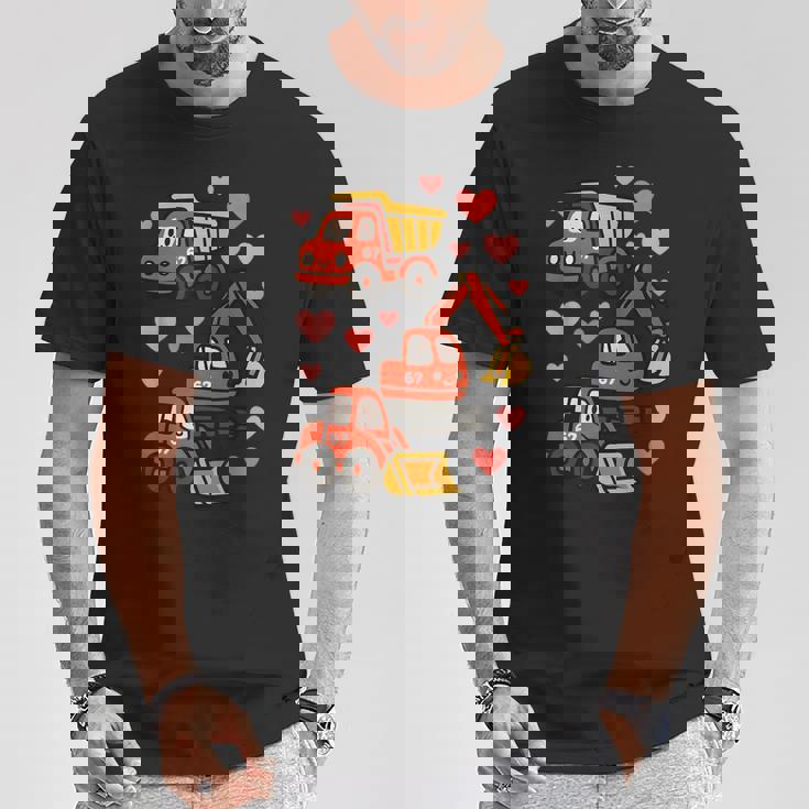 バレンタインデー 建設トラック 面白い 67 男の子 幼児 Tシャツ 面白い贈り物