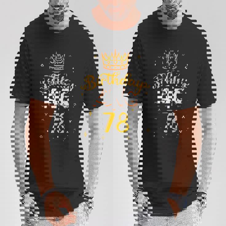 バースデーキング 78 ロイヤルテーマ 誕生日パーティー お祝い 78歳 Tシャツ 面白い贈り物