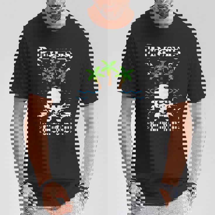 パイレーツ、カリビアン、ヨー・ホー・ヨー・ホ、スカル、テーマパーク、ライド Tシャツ 面白い贈り物