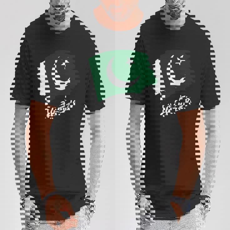 パキスタンの旗パキスタン 長袖tシャツ Tシャツ 面白い贈り物