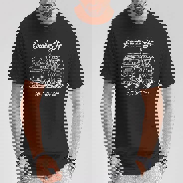 パラダイスサーフイートスリープハワイ 長袖tシャツ Tシャツ 面白い贈り物