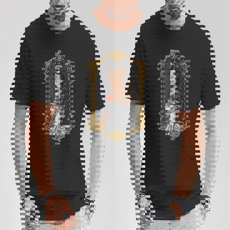 ヒップスター シッシ オーストリア皇后エリザベート 肖像画 Tシャツ 面白い贈り物