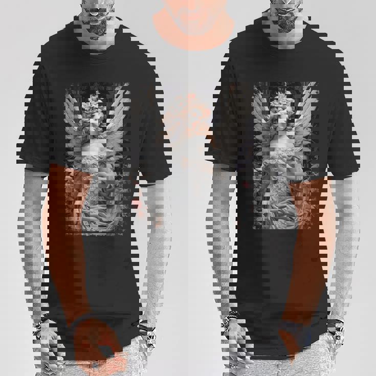 ヒップホップ Y2k ヴィンテージ ヒップスター エッジの効いたアーバン ストリートウェア エンジェル 長袖tシャツ Tシャツ 面白い贈り物