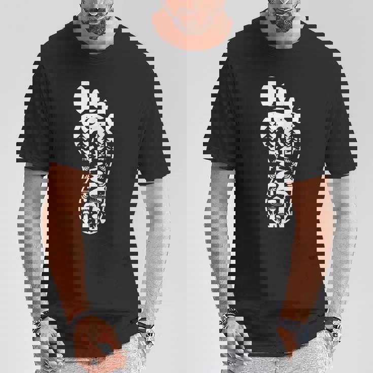 ビッグフット フットプリント 森 自然 キノコ サスカッチ Tシャツ 面白い贈り物