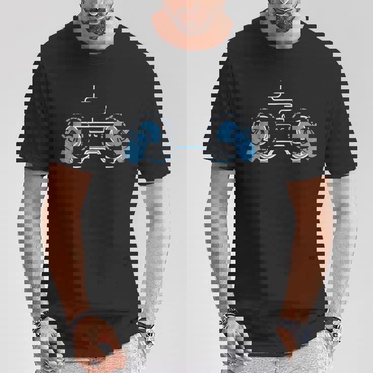 ビデオゲームコントローラー おもしろおっぱい ゲーマー Tシャツ 面白い贈り物