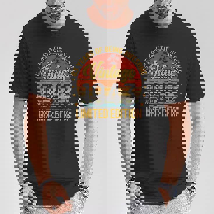 ビンテージ 83 誕生日デコレーション メンズ 83歳 1943 83歳の誕生日 Tシャツ 面白い贈り物