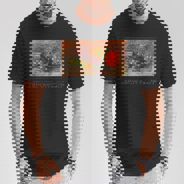 ピエール・オーギュスト・ルノワール作 ザクロとイチジク Tシャツ 面白い贈り物