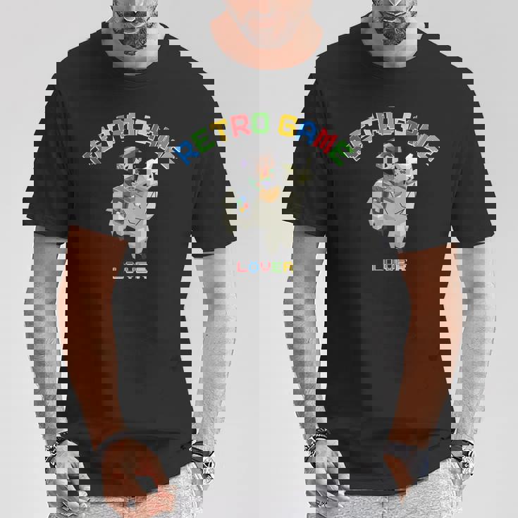 ピクセルアニマルズ アルパカ 白 はるまり Harumari レトロゲーム Lover Love ストリーマー Tシャツ 面白い贈り物