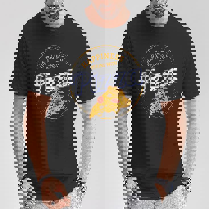 ピザナポリタンレトロスナックビンテージチーズデザイン Tシャツ 面白い贈り物