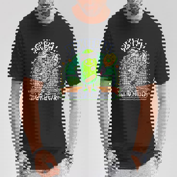 ピックルボール ケガキ サバイバー グルービー ピクルス スポーツ Tシャツ 面白い贈り物