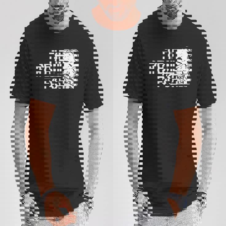 ピットブルフェイス ファニー ドッグ ピットブル Tシャツ 面白い贈り物