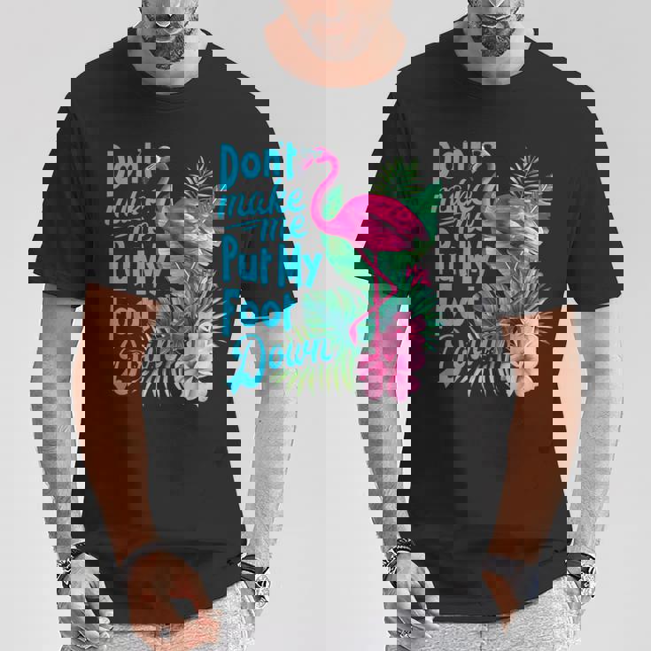 ピンクのフラミンゴ Tシャツ 面白い贈り物