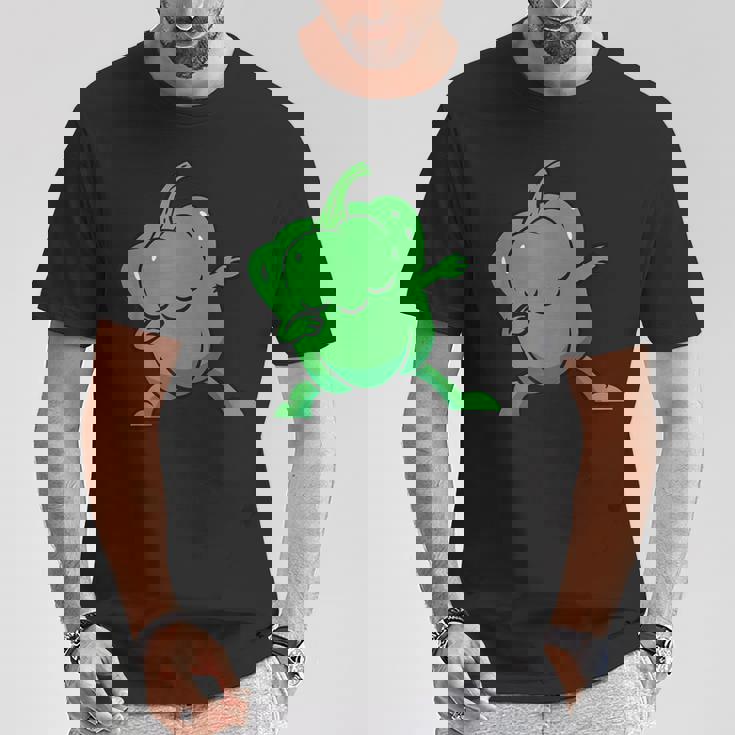 ピーマン ダビングベルペッパー 野菜 愛 ピーマン Tシャツ 面白い贈り物