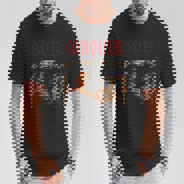 ファラオを克服 ラムセス2世 古代エジプトの王道 長袖tシャツ Tシャツ 面白い贈り物