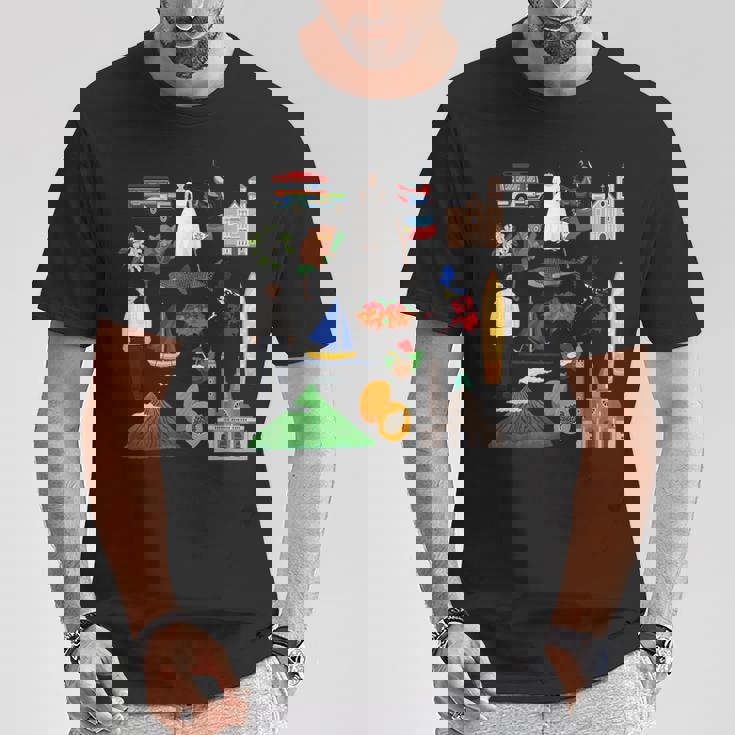 フィリピン フィリピンのアイコン お土産旅行 Tシャツ 面白い贈り物