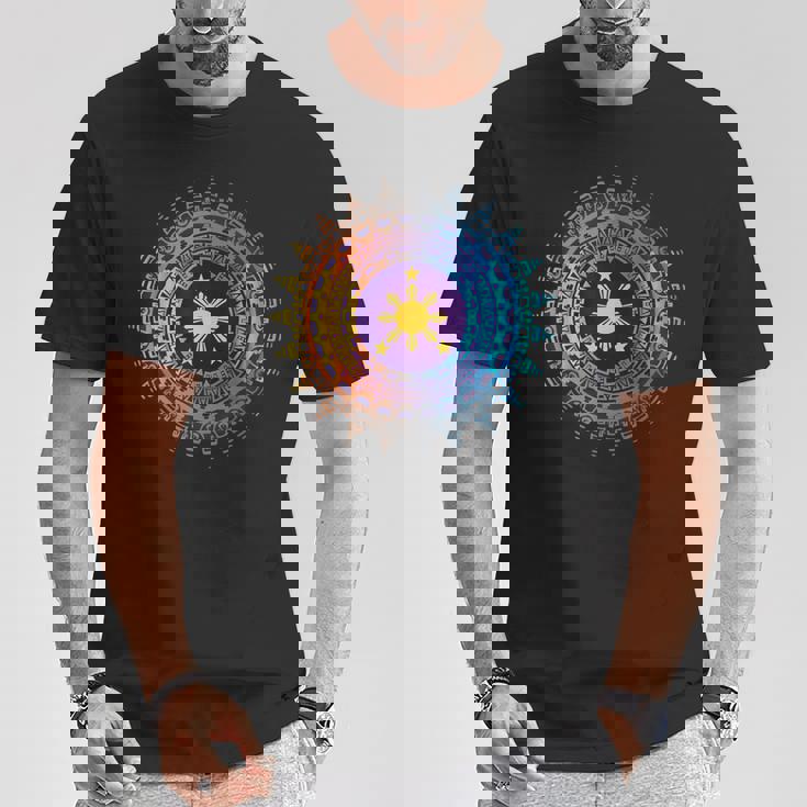 フィリピンの遺産 ヴィンテージ フィリピン国旗 アート ピース Tシャツ 面白い贈り物