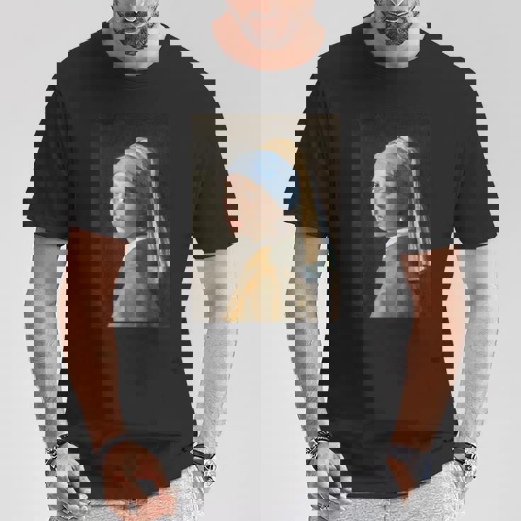 フェルメール【真珠の耳飾りの少女】贈り物 ギフト Tシャツ 面白い贈り物